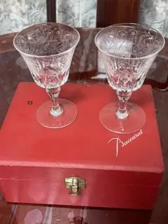 Baccarat クリスタルワイングラス 2個セット