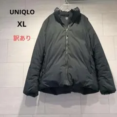 ユニクロ　レディース　ダウンジャケット　黒　XL ゆったり　フェザー　古着