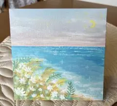 アクリル画✴︎✴︎✴︎海に咲く