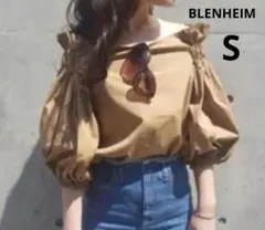 yac様ウタタタ ブレンヘイム ◆オフショルダーブラウス(S)キャメルブラウン