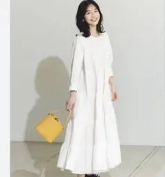 ストライプ柄 ロングワンピース ▪️ピンク 【natural couture】新品