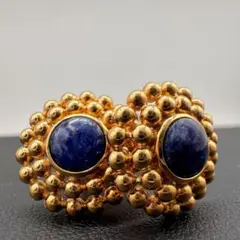 VINTAGE YSL イヴサンローラン カフス カボション ゴールド ケース付