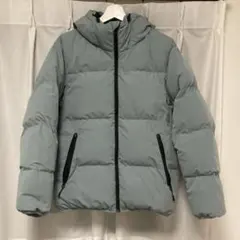 GU ダウンジャケット　フード　ブルゾン　Sサイズ　ブルー