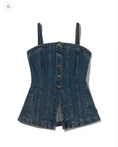 HYKE】 DENIM STRAPLESS TOP ビスチェ サイズ1 - メルカリ