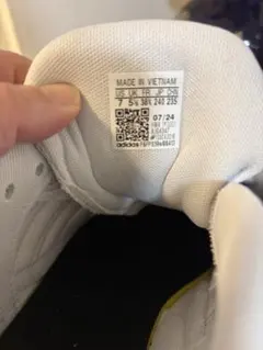 adidas スニーカー US 7 グレー/ホワイト