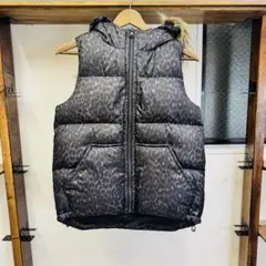 も*ね様 【美品】COACH ヒョウ柄 ダウンベスト XS