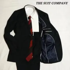 the suit company セットアップ　ブラック　無地　6drop