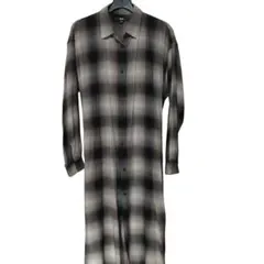 チェック柄 長袖シャツ　ロングワンピース　UNIQLO