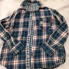 ミキハウス チェック柄 長袖シャツ