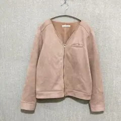 美品✦Ciaopanic フェイクレザージャケット F ピンク ジップブルゾン