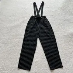 GU　オールインワンサロペット　ストレッチ　ボーダー　キッズ150㎝