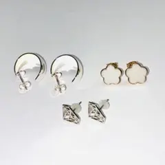 ピアス まとめ売り リング シェル・ペンタゴン ダイヤ