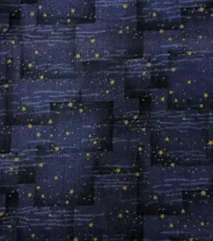 サンルイ★X’mas濃い群青色に金の星柄(2Fp444)現品限り