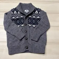 男の子　カーディガン　ニット　オールドネイビー　110cm