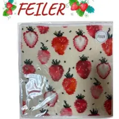 新品未使用】フェイラーFEILER ストロベリードット ハンカチポーチ