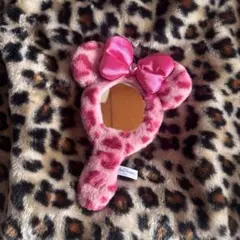 ディズニー ミッキーミニー 豹柄 鏡 ミラー 壁掛け【新品未使用】 Disney - 【タグ付き】ディズニー ヒョウ柄 ミニー 鏡 ミラー の通販