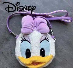 【美品】ディズニー　デイジー 顔型ポーチ パスケース