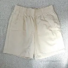 GU メンズ コットンハーフパンツ アイボリー　XLのサムネイル