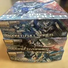 《一部組立品3体》MG 1/100 ダブルオークアンタフルセイバー・デュナメス他のサムネイル