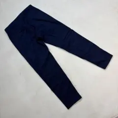 良品★UNION STATION カジュアルパンツ 裏地花柄 ネイビー M