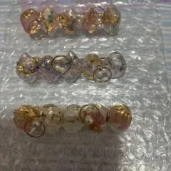 花柄デザイン ヘアクリップ 3個セット