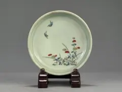 26.3.2 色絵花鳥文皿　時代皿　菓子皿