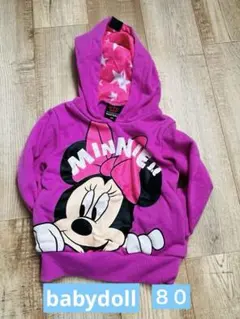 BABYDOLL ミニーマウス パーカー 80