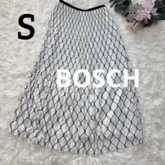 BOSCH ボッシュ ウォッシャブル ロープ プリント スカート 幾何学柄