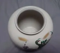 九谷焼 錦栄花瓶 花器 工芸品 牡丹 孔雀