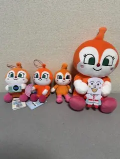 アンパンマン どきんちゃん　ぬいぐるみセット　ドキンちゃん　バイキンマン