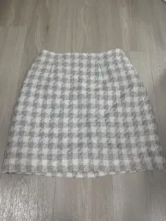 プロポーションボディドレッシング　千鳥柄 ツイードスカート