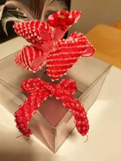 七五三　髪飾り　セット　　羽