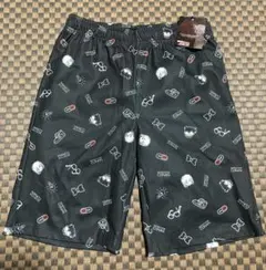 【新品】名探偵コナン 総柄ハーフパンツ ブラック　Lサイズ