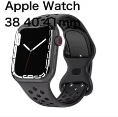 Apple Watch スポーツバンド ブラック 38 40 41mm