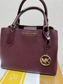 MICHAEL KORS バーガンディ ハンドバッグ