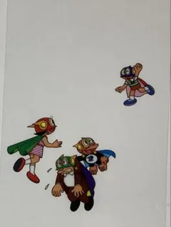 a１６　パーマンミニセル画【パーマン達四人】