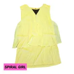 スパイラルガール/SPIRAL GIRL シフォンドッキングチュニックワンピース