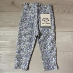 【新品未使用】SMILE PANTS 花柄フルレングスパンツ 80(SS)