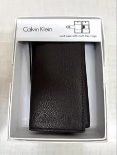 【新品未使用】カルバンクライン 6連キーケース79470BR レザー 箱入のサムネイル