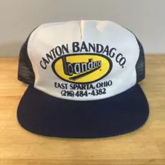 希少 USA製 80s-90s トラッカー キャップ 企業ロゴ vintage