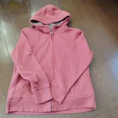 UNIQLO XL ピンク ボアフルジップパーカー