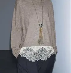 ZARA ザラ　レースコンビニットセーター