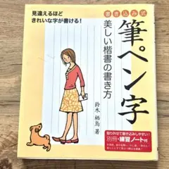筆ペン字練習帳　書き込み式　美しい楷書の書き方のサムネイル