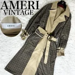 新品タグ付き⭐︎アメリヴィンテージ⭐︎トレンチコート⭐︎リバーシブル春コート 2025年最新】Ameri VINTAGE レディース トレンチコート