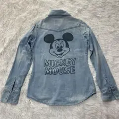 益若つばさ着用 ミッキースタッズデニムシャツ disneyのサムネイル
