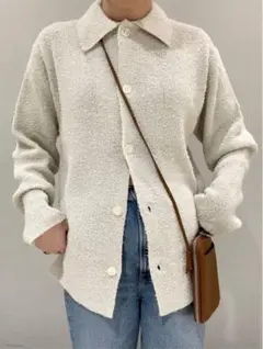 レイヤードカーディガン