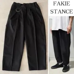 未使用級✨️フェイキースタンス D-50 Chino M 黒 タック ストレッチ
