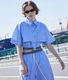 MAISON SPECIAL ジャガードゴムダブルレイヤードシャツのサムネイル