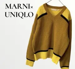 MARNI×UNIQLO ✨ Vネックニット 配色 【XXXL】 大きいサイズ