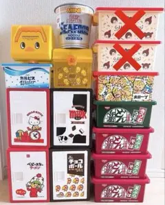 お菓子パッケージデザイン 収納ケース コンテナ 12個セット - メルカリ